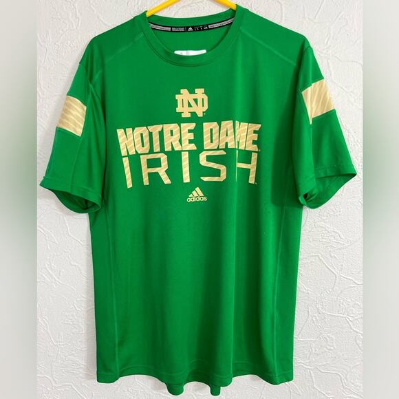 Notre Dame Fighting Irish Adidas NCAA Performance Shirt Men’s Size Large - Picture 1 of 5